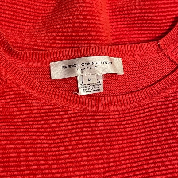 French Connection coral/red sweater knit - Picture 2 of 2